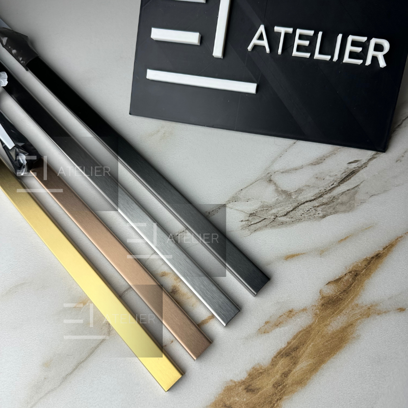 Profil U Inox Auriu Mat 15mm x 2700mm - EL Atelier