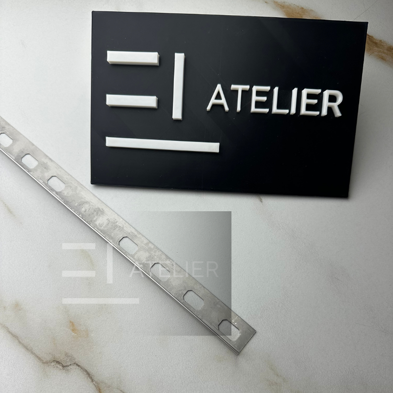 Profil Delimitare Gresie Faianta Finisaj Drept Inox Argintiu Mat 10mm x 2700mm