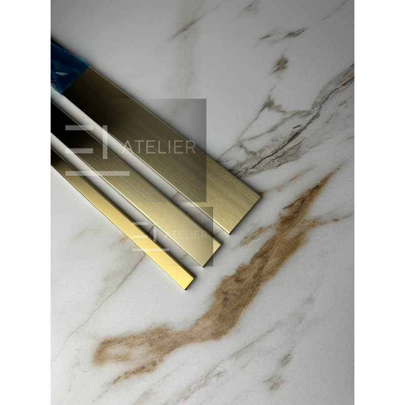 Profil U Inox Auriu Mat 50mm x 2700mm - EL Atelier