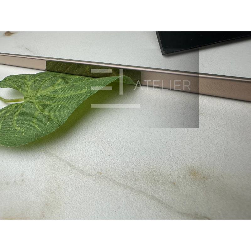 Profil Delimitare Gresie Faianta Finisaj Drept Inox Bronz (Rose-Gold) Lucios 10mm x 2700mm