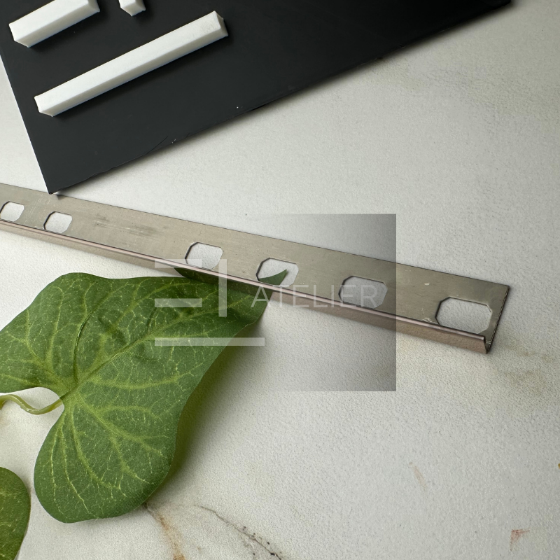 Profil Delimitare Gresie Faianta Finisaj Drept Inox Bronz (Rose-Gold) Lucios 10mm x 2700mm