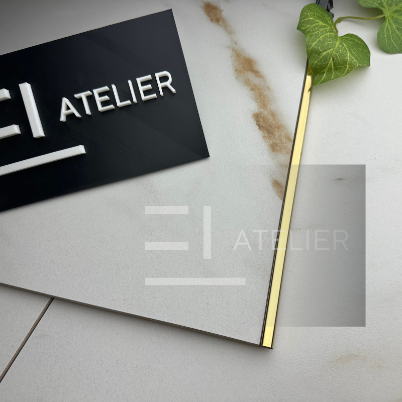 Profil colț exterior rotund inox auriu lucios 10mm aplicare margini gresie finisaj elegant