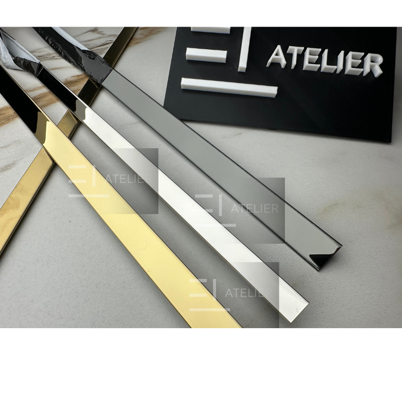 Profil T Inox Negru Lucios 20mm x 2700mm - EL Atelier
