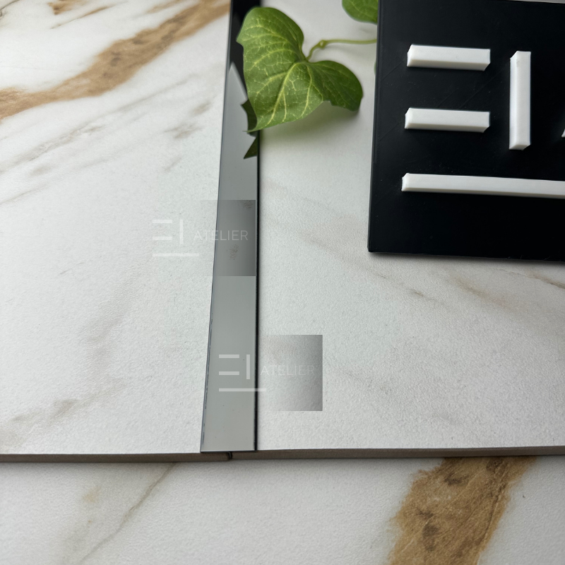 Profil T inox negru lucios 20mm finisaj premium design modern