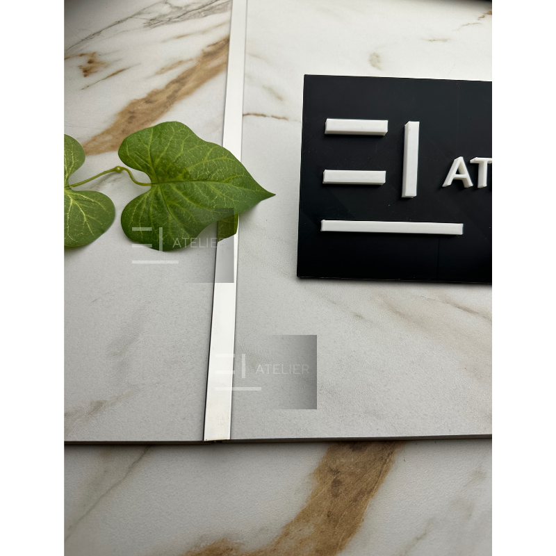 Profil T Inox Argintiu Lucios 20mm x 2700mm - EL Atelier