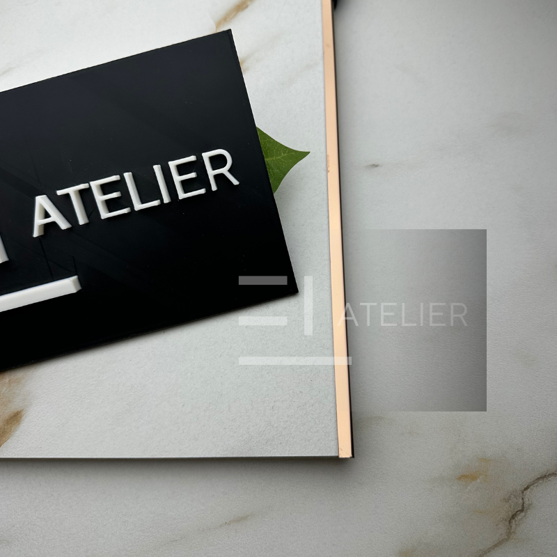 Profil decorativ colț exterior inox bronz rose-gold lucios rezistent umezeală coroziune 10mm