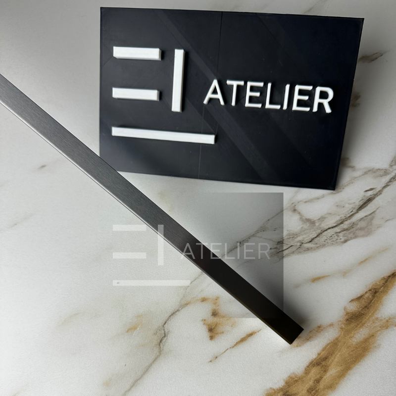 Profil L colț inox negru mat 10x10mm aplicare protecție margini finisaj elegant