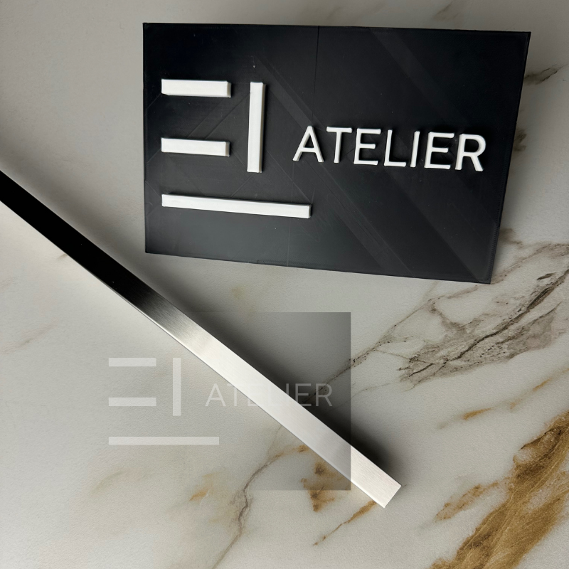 Profil L colț inox argintiu mat 10x10mm finisaj premium design modern