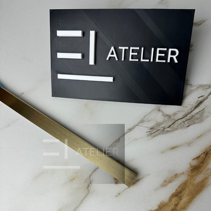Profil L Inox Auriu Mat 20x10mm x 2700mm - EL Atelier