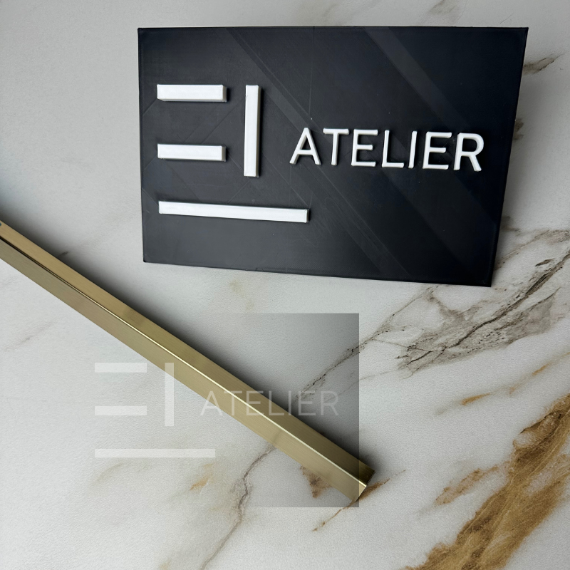 Profil decorativ L inox auriu mat montaj trepte colțuri 20x10mm