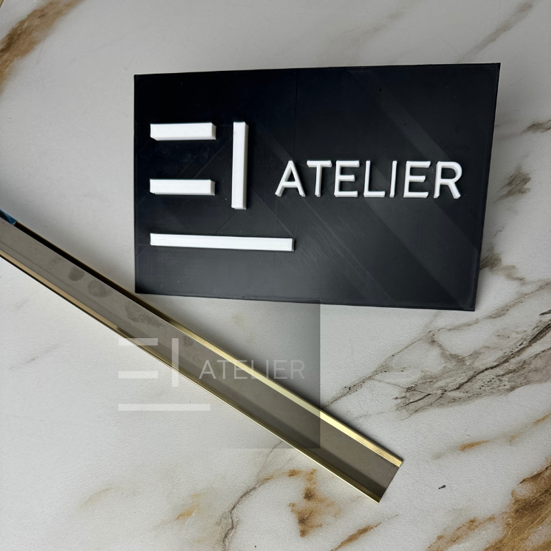 Profil nivelare tranziție inox auriu lucios aplicare gresie marmură parchet 10mm