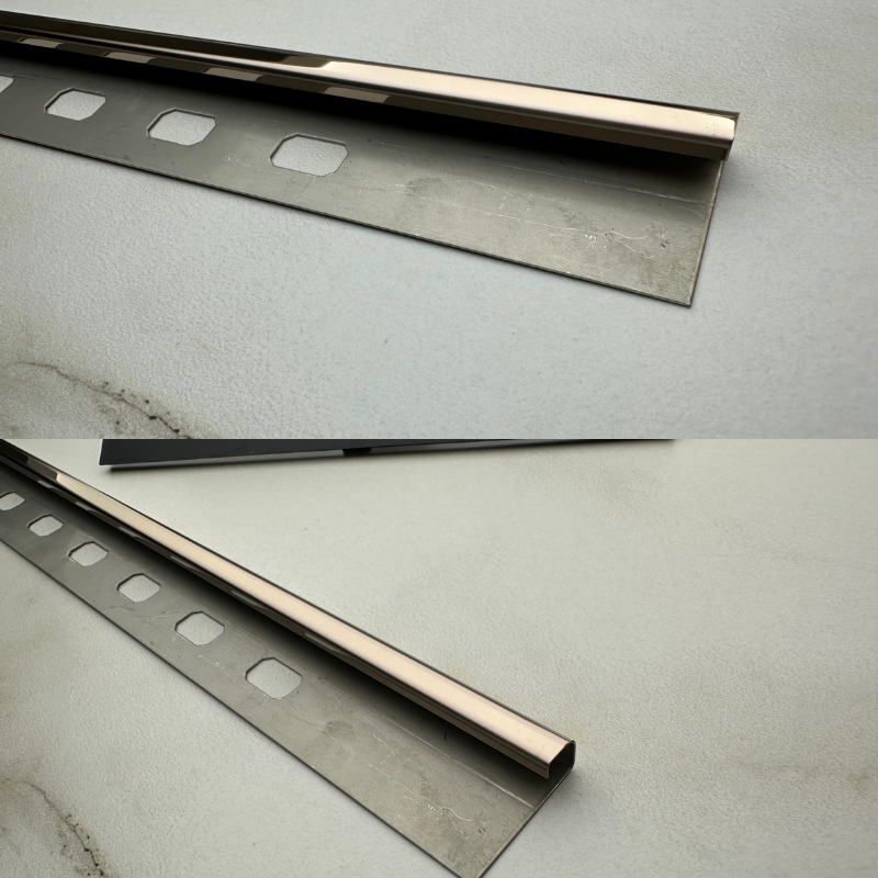 Profil Colt Exterior Rotund Inox Bronz (Rose-Gold) Lucios 10mm x 2700mm