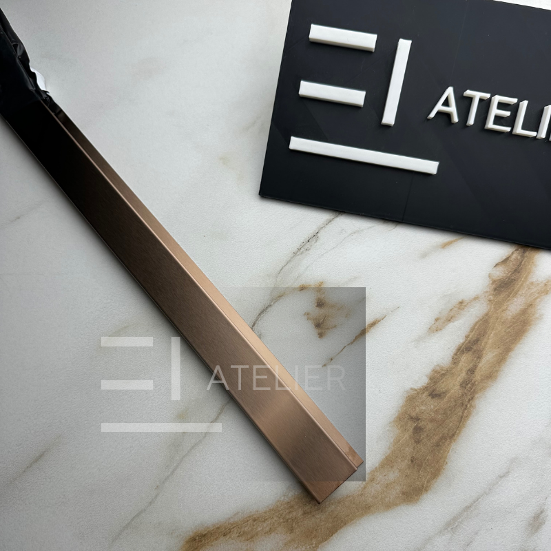 Profil Trecere Inox Gresie Bronz Mat EL Atelier