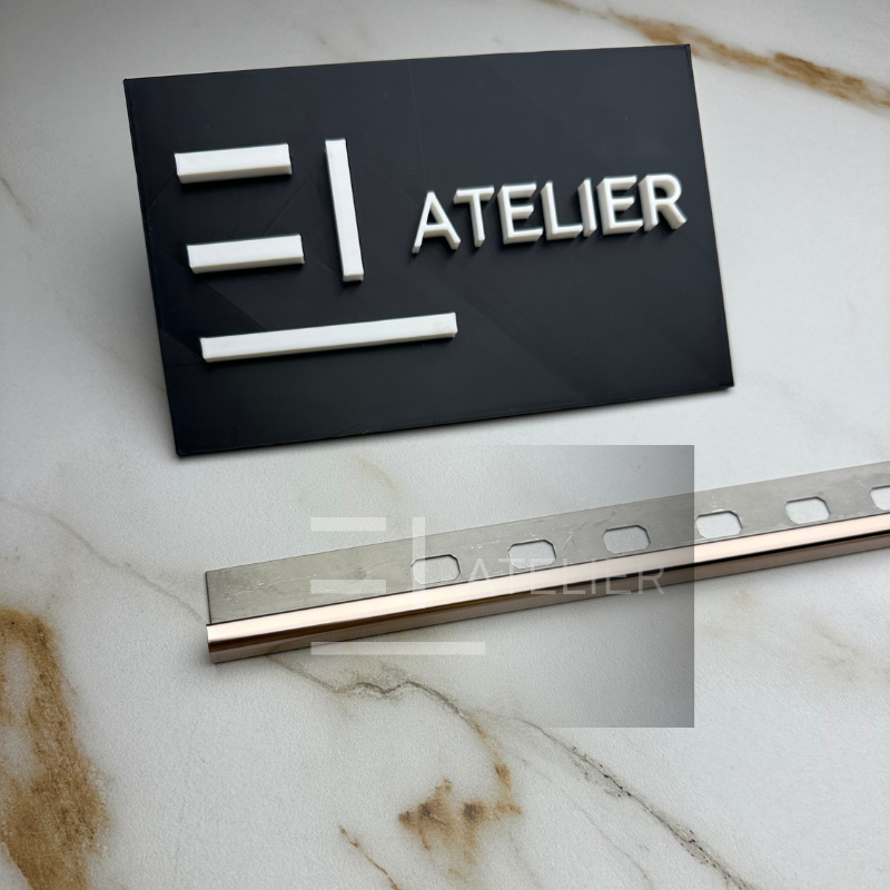 Profil Colt Exterior Rotund Inox Bronz (Rose-Gold) Lucios 10mm x 2700mm