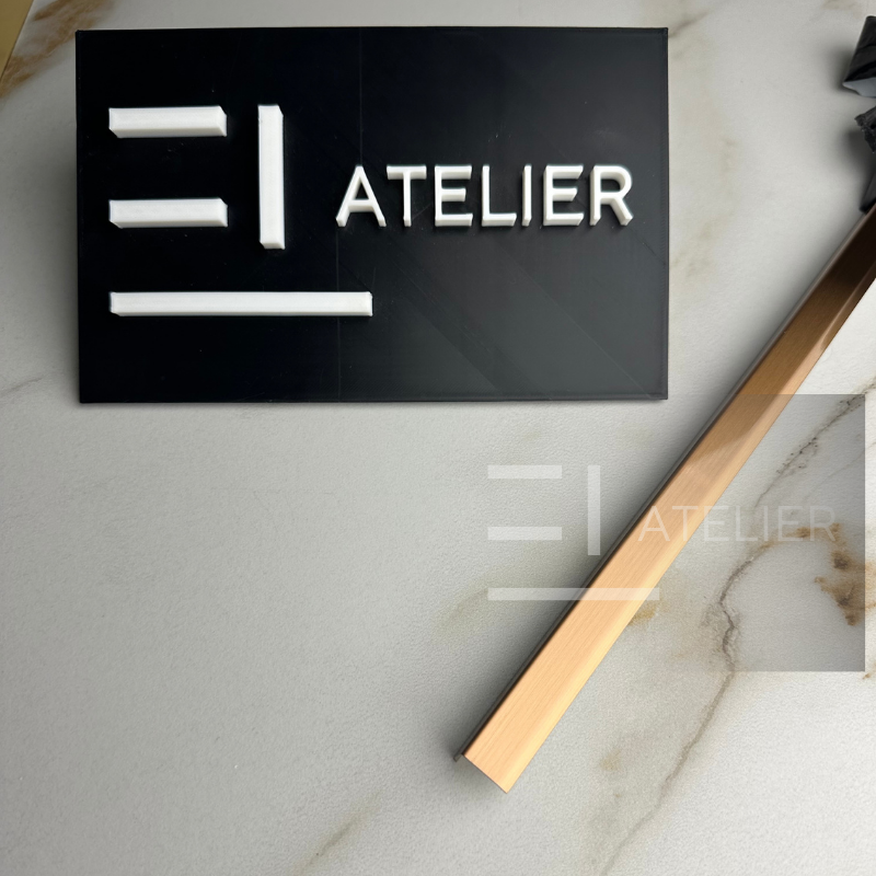 Profil L Teșit Inox Bronz (Rose-Gold) Mat 15x15mm x 2700mm - EL Atelier