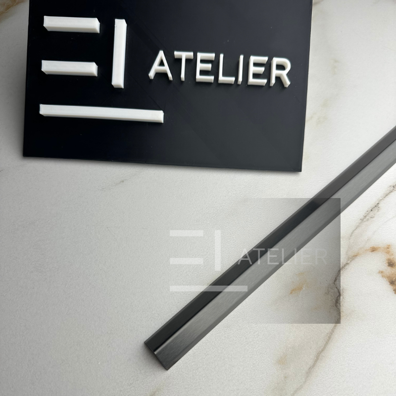 Profil L Teșit Inox Negru Mat 30x30mm x 2700mm - EL Atelier