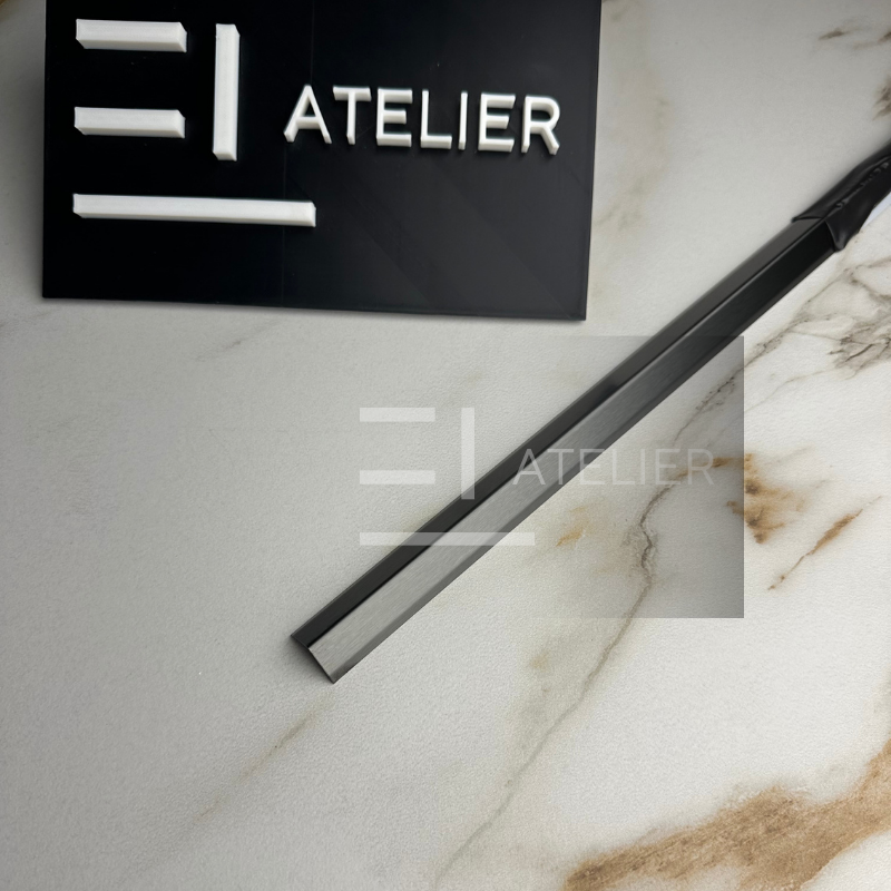 Profil L Teșit Inox Negru Mat 30x30mm x 2700mm - EL Atelier