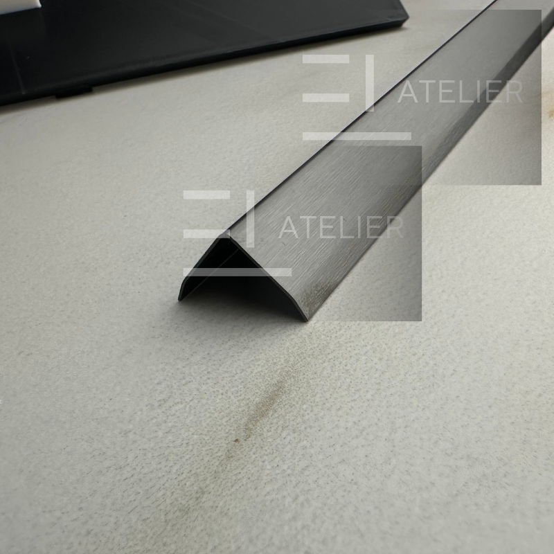 Profil L Teșit Inox Negru Mat 30x30mm x 2700mm - EL Atelier