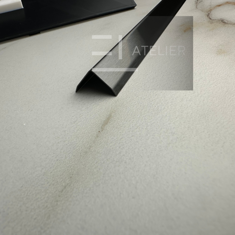 Profil L Teșit Inox Negru Mat 30x30mm x 2700mm - EL Atelier