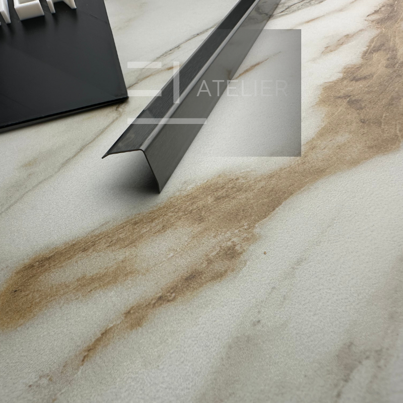 Profil L Teșit Inox Negru Mat 30x30mm x 2700mm - EL Atelier