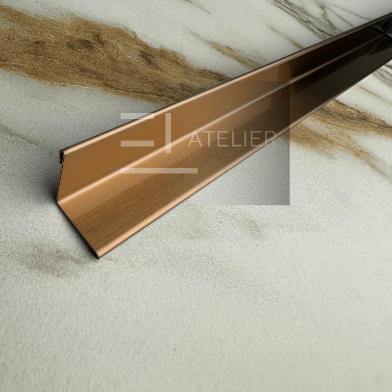 Profil L Interior Inox Bronz Mat 15x15mm x 2700mm - EL Atelier