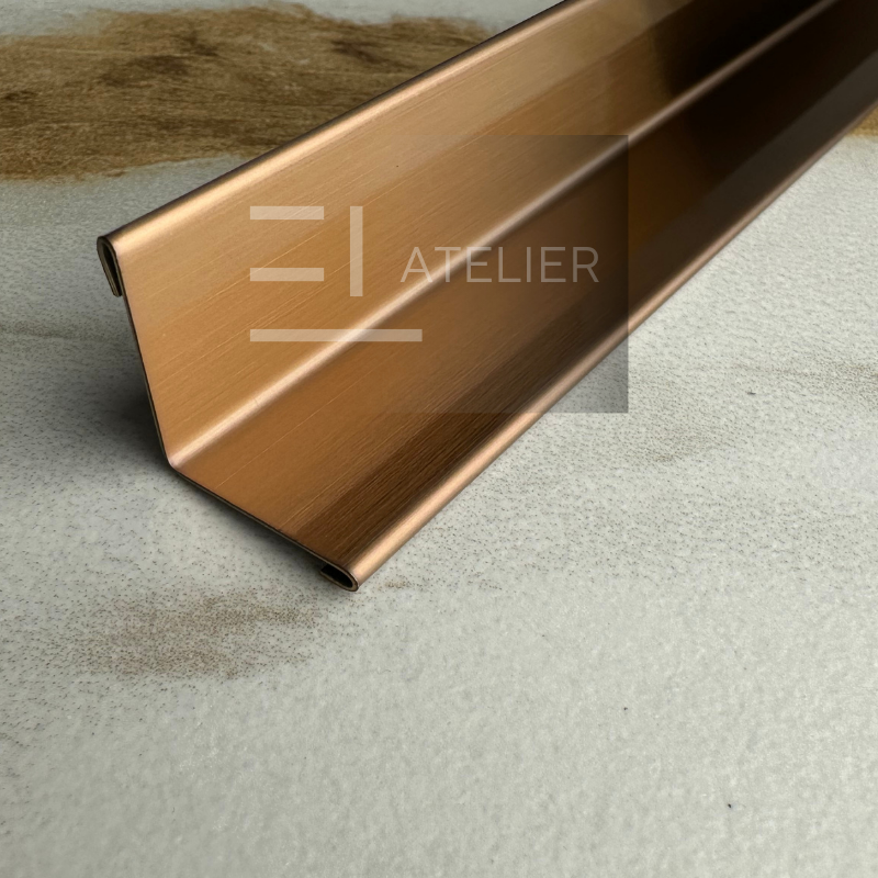 Profil L Interior Inox Bronz Mat 15x15mm x 2700mm - EL Atelier