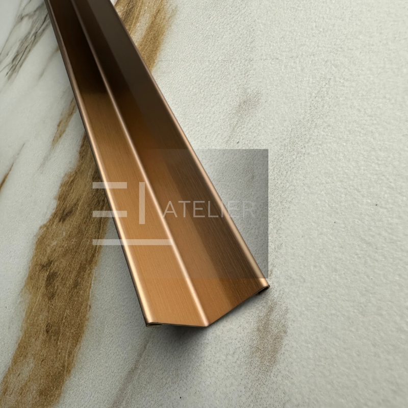Profil L Interior Inox Bronz Mat 15x15mm x 2700mm - EL Atelier