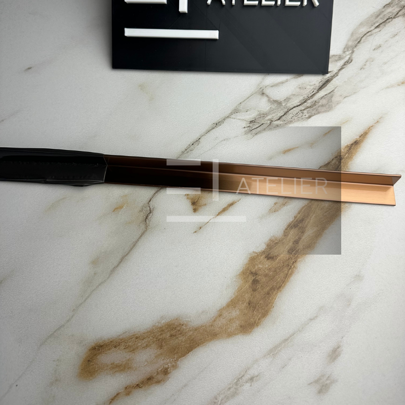 Profil L Interior Inox Bronz Mat 15x15mm x 2700mm - EL Atelier