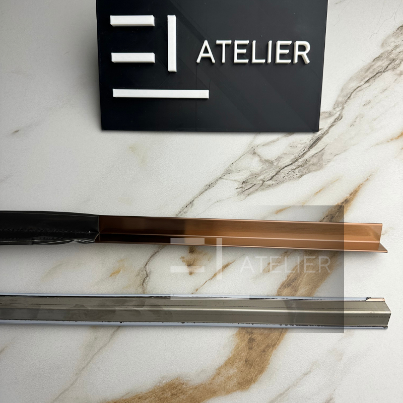 Profil L Interior Inox Bronz Mat 15x15mm x 2700mm - EL Atelier