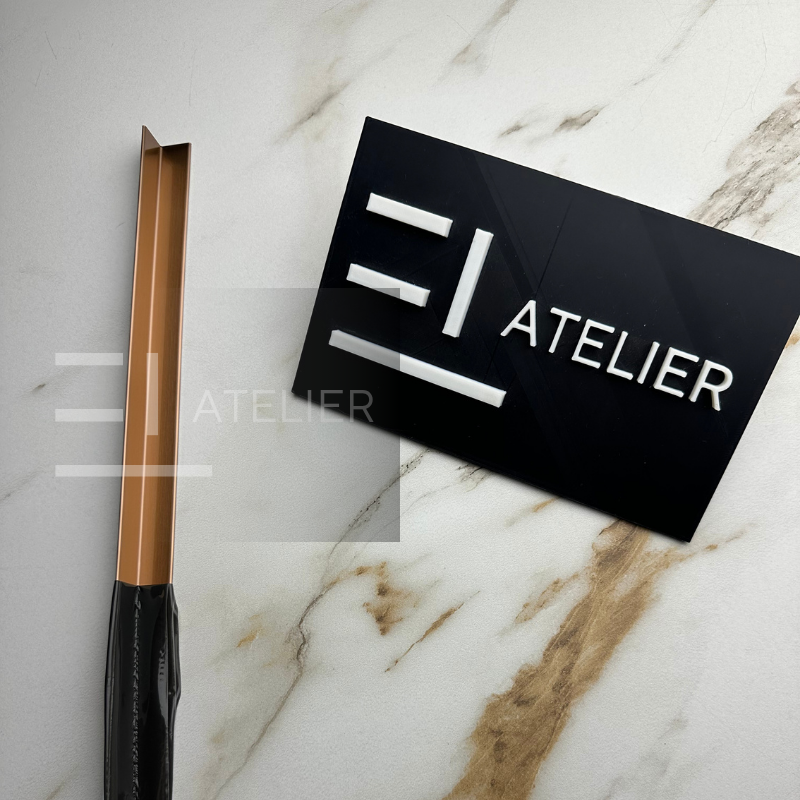 Profil L Interior Inox Bronz Mat 15x15mm x 2700mm - EL Atelier