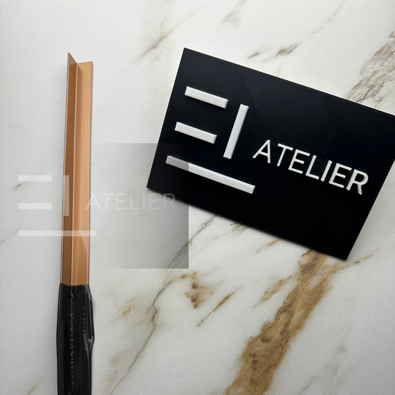 Profil L Interior Inox Bronz Mat 15x15mm x 2700mm - EL Atelier