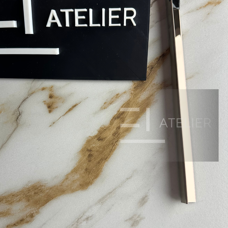 Profil L Interior Inox Bronz (Rose-Gold) Lucios 15x15mm x 2700mm - EL Atelier