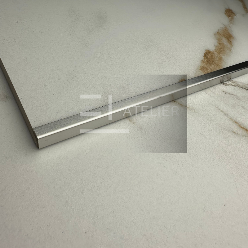 Profil Colt Exterior Inox Argintiu Mat 10mm x 2700mm - EL Atelier