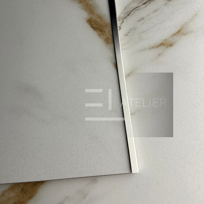 Profil Colt Exterior Inox Argintiu Mat 10mm x 2700mm - EL Atelier