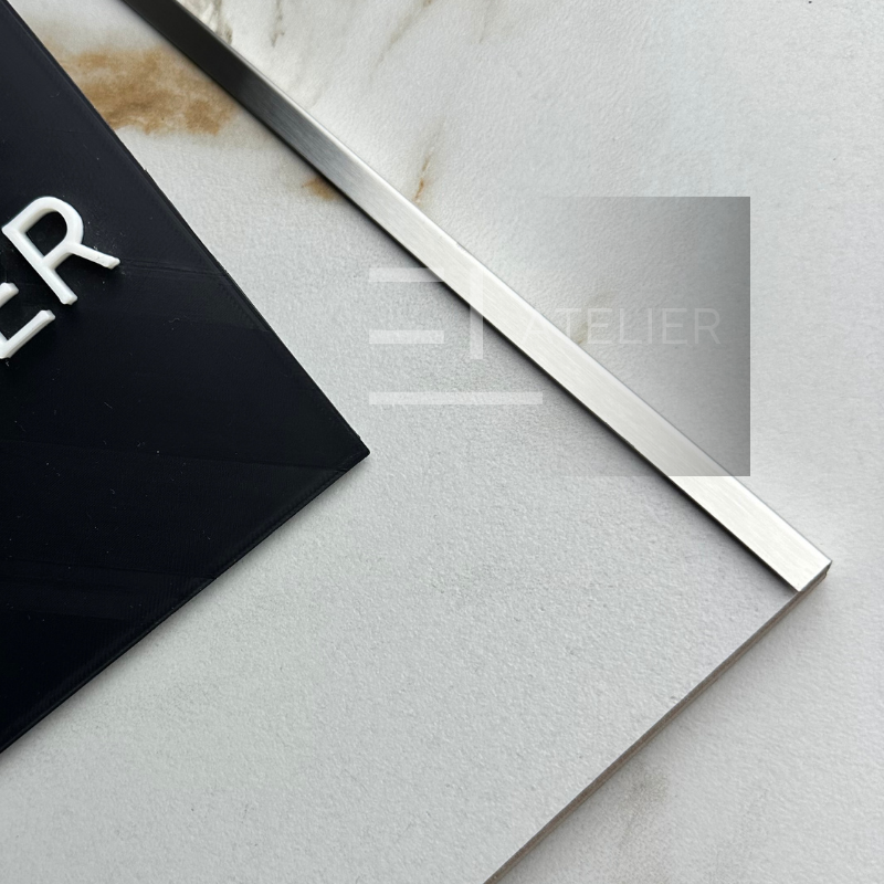 Profil Colt Exterior Inox Argintiu Mat 10mm x 2700mm - EL Atelier