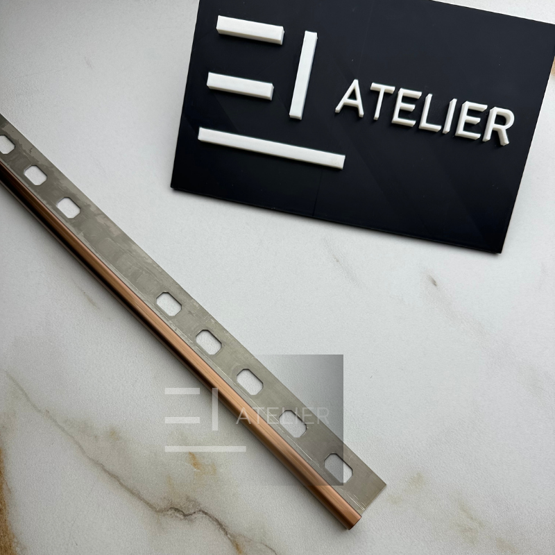Profil Colt Exterior Rotund Inox Bronz Mat 10mm x 2700mm