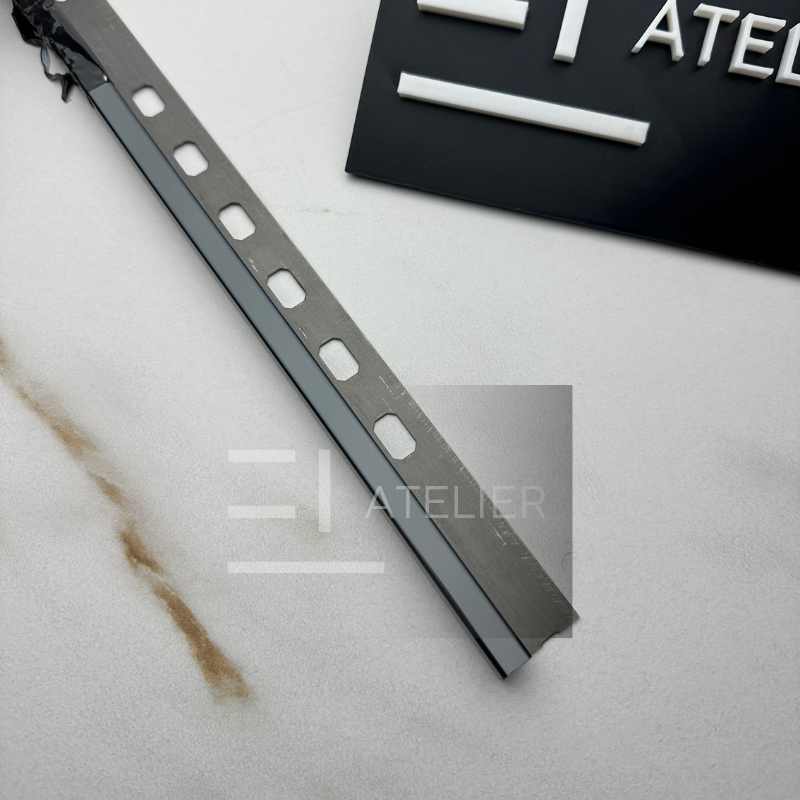 Profil Colt Exterior Semi-Patrat Inox Negru Lucios 10mm x 2700mm - EL Atelier