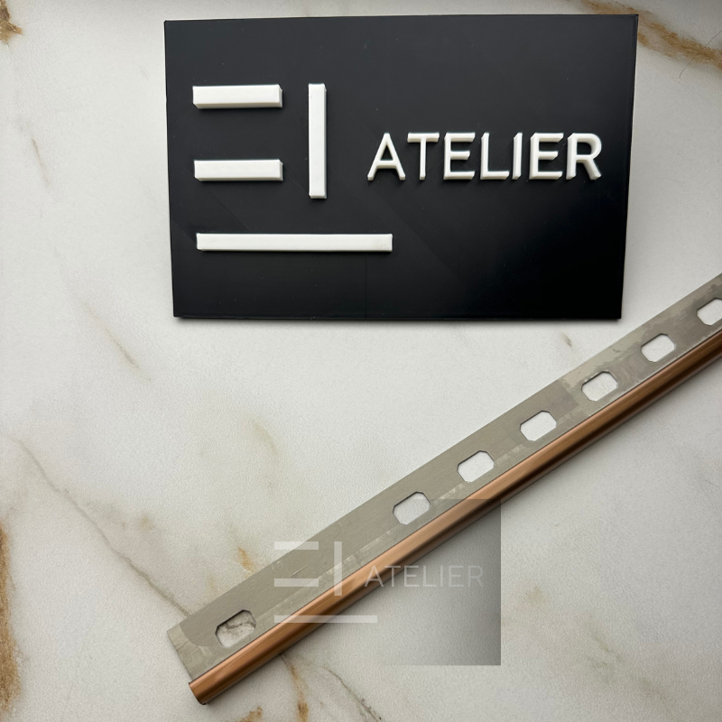 Profil Colt Exterior Rotund Inox Bronz Mat 10mm x 2700mm