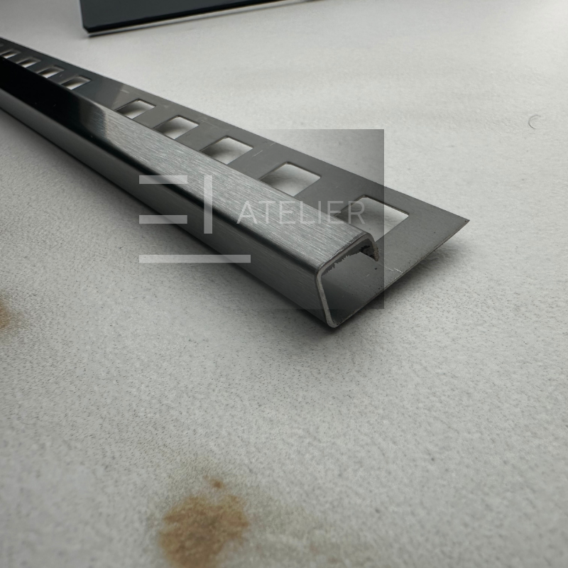 Profil Colt Exterior Semi-Patrat Inox Negru Mat 10mm x 2700mm - EL Atelier