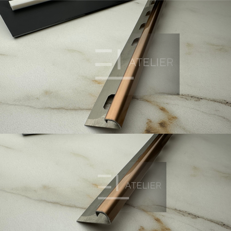 Profil Colt Exterior Rotund Inox Bronz Mat 10mm x 2700mm