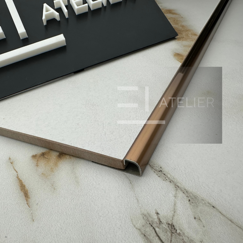 Profil Colt Exterior Rotund Inox Bronz Mat 10mm x 2700mm