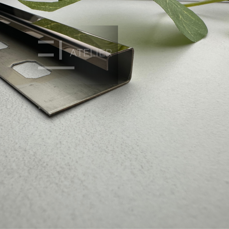 Profil Colt Exterior Semi-Patrat Inox Bronz (Rose-Gold) Lucios 10mm x 2700mm - EL Atelier