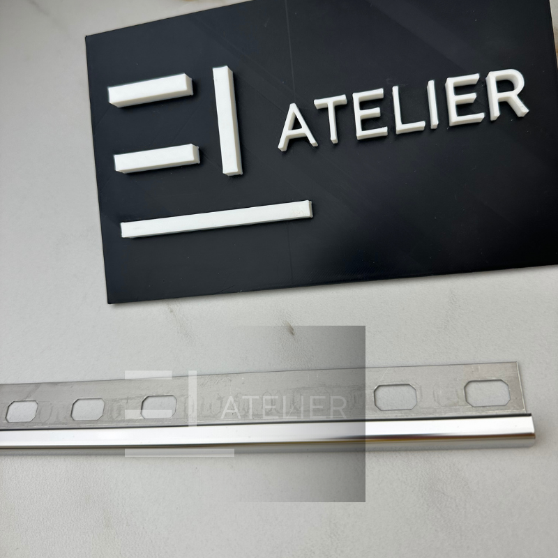 Profil Colt Exterior Rotund Inox Argintiu Lucios 10mm x 2700mm