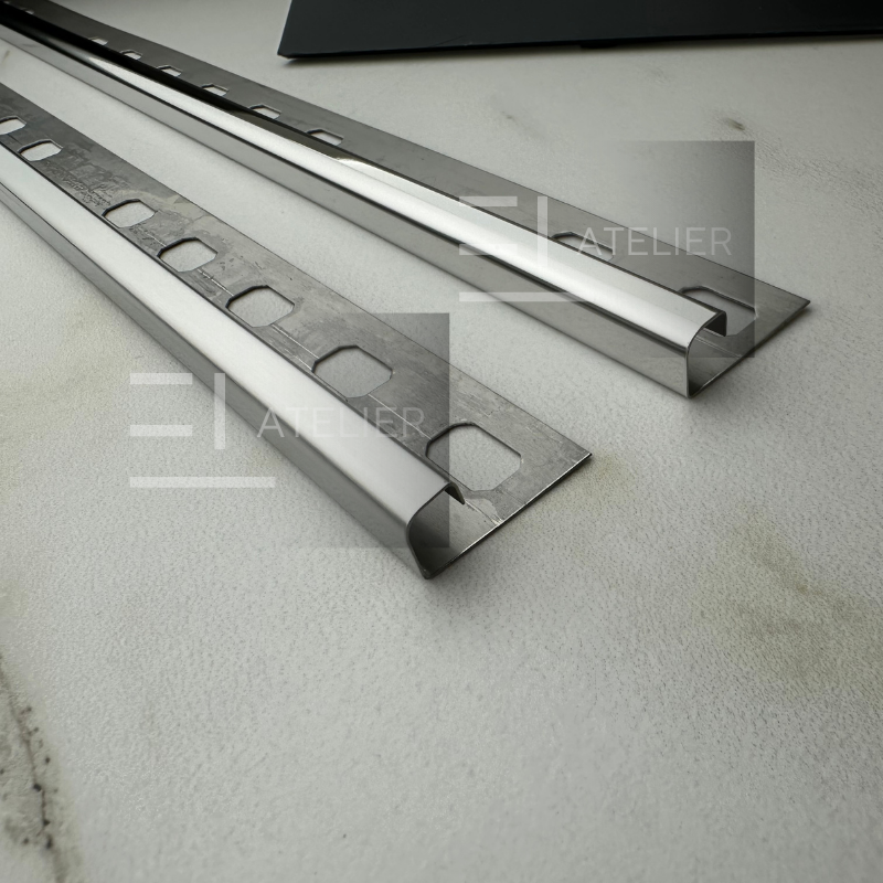 Profil Colt Exterior Rotund Inox Argintiu Mat 10mm x 2700mm