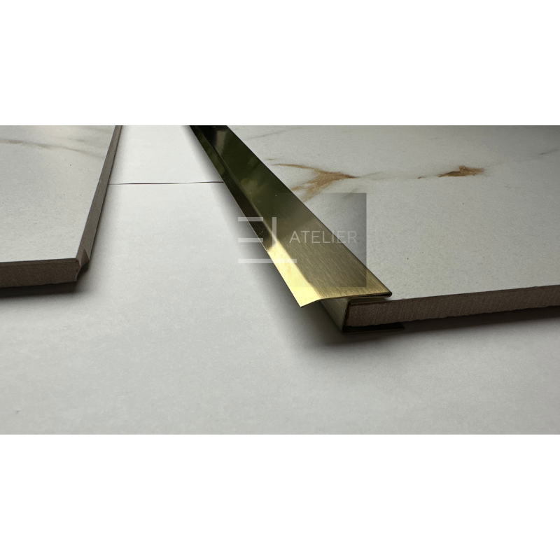 Profil Trecere Gresie Inox Auriu Mat 25mm x 2700mm
