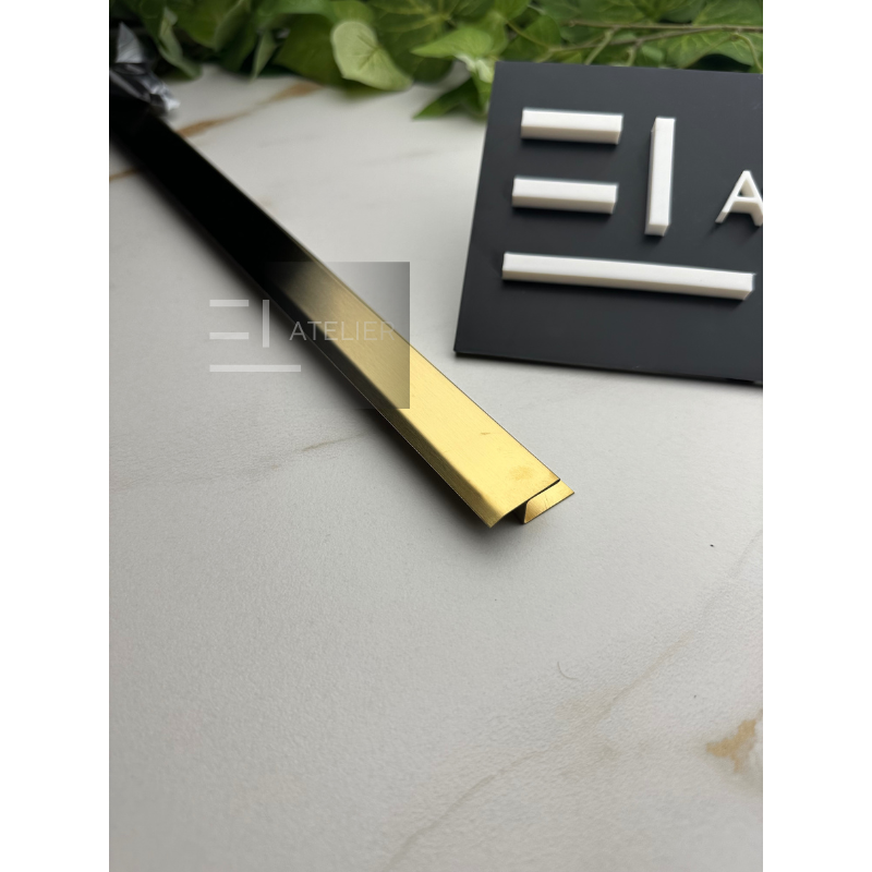 Profil Trecere Gresie Inox Auriu Mat 25mm x 2700mm