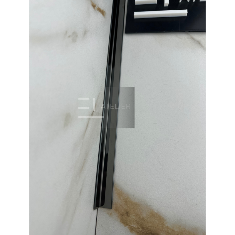 Profil L Interior Inox Negru Lucios 15x15mm x 2700mm - EL Atelier