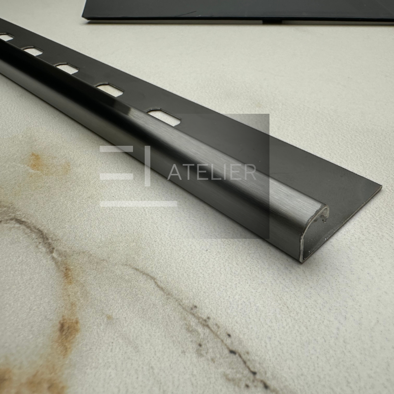Profil Colt Exterior Rotund Inox Negru Mat 10mm x 2700mm
