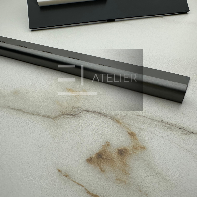 Profil Colt Exterior Rotund Inox Negru Mat 10mm x 2700mm