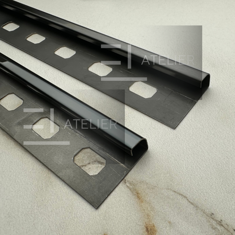 Profil Colt Exterior Rotund Inox Negru Mat 10mm x 2700mm